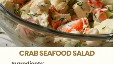 crab fruit salad seafood 