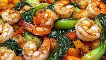 fry shrimp stir vegetable 